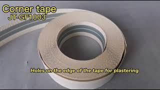 Corner tape with metal strip