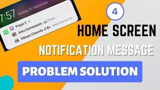 Whatsapp Message NOTIFICATION Homescreen par NOT Showing | #4solutions@Tech.Bishal