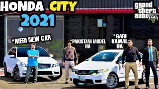 HONDA CITY 2021 | MICHAEL AND JIMMY | GTA 5 | Real Life Mods #130 | URDU |