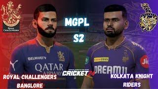 ROYAL CHALLENGERS BANGLORE VS KOLKATA KNIGHT RIDERS LIVE #cricket24 #shorts #live #ipl #cricket