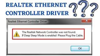 Realtek network controller was not found Windows 10