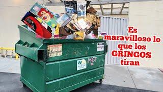 Todo esto tiran los GRINGOS en estos super dumpster #viral  #usa #bts #tiktok #facebok