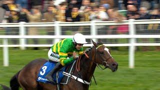 JONBON is simply sensational in the Henry VIII Novices' Chase at Sandown! - Racing TV