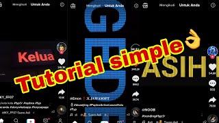 Tutorial buat tulisan berjalan yang lagi viral di tiktok | Text berjalan yang lagi viral di tiktok