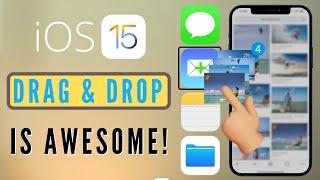 How to Use iOS 15 Drag and Drop on iPhone | Multiple Photos, Videos, Text & Files