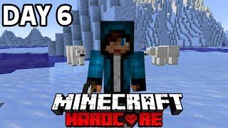 Surviving 100 DAYS In The Arctic In Hardcore Minecraft - Day 6