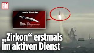 Putin schickt Hyperschall-Rakete „Zirkon“ los | Fregatte „Admiral Gorschkow“