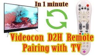 How to pair Videocon D2H Universal Remote to TV