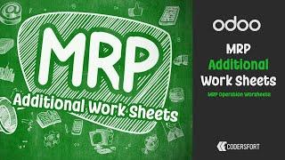 How to add additional worksheets to MRP operations | Odoo MRP Additional Work Sheets | Odoo MRP