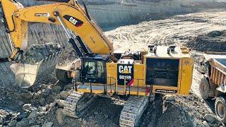 Caterpillar 6015B Excavator Loading Caterpillar Dumpers - Sotiriadis Mining Works