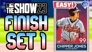 *Fastest Way* To Finish SET 1 And UNLOCK 99 Chipper Jones MLB The Show 23 Diamond Dynasty