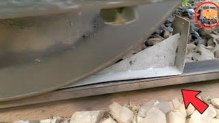 Train Vs Metal angle things Experiment OMG  || Train Experiments @TrainExperiments