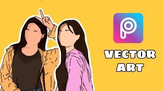 VECTOR ART ON PICSART : How to edit vector art on Picsart tutorial ( tagalog )