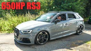 650HP TTE700 Audi RS3 8V with Hurricane Exhaust - CRAZY Revs and Accelerations at Nürburgring!