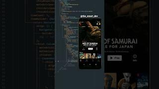 Flutter Netflix UI Speed Code  #flutter #programming #coding #netflix #learning