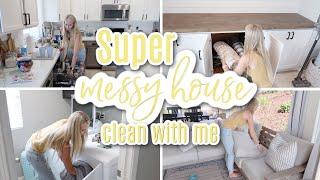 2021 MESSY HOUSE CLEAN WITH ME // CLEANING MOTIVATION // KATIE SARAH