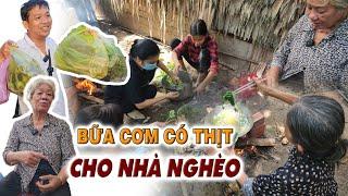 Bữa cơm có thịt cho bà cụ cùng 3 cháu sống cảnh màn trời chiếu đất không nhà vệ sinh | Bùi Hồ TV