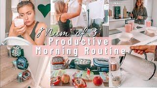 PRODUCTIVE SUMMER MORNING WITH 3 KIDS / MUM | MOM SCHOOL MORNING ROUTINE UK
