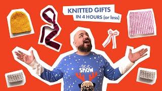 Easy Last Minute Christmas Gifts You Can Knit in a Day
