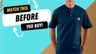 Carhartt Men's Loose Fit Heavyweight Short-Sleeve Pocket Henley T-Shirt