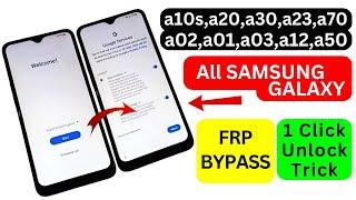 Samsung a10s,a20,a30s,a02,a01,a03,a12,a23,a50,a70 Frp Bypass - Unlock Google Account 2024 - No *#0*#