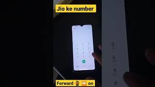 jio ke number se forward on and off  tricks code #jio #jiofhone #smartphone #jioforward #forward