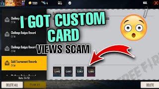 CUSTOM CARD HOW TO GET AND GUILD TOURNAMENT GLITCH VIEWS SCAM BY YOUTUBERS | FULL DETAILS  | 2021 