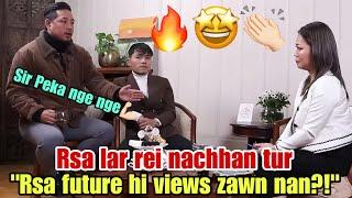 J Lalrosanga lar rei na chhan turSir Peka'n Rsa thlavang a hauh sawizauna(Reaction)