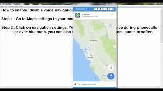 How to enable or disable voice navigation in google maps