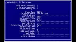 Alcatel OXE - Configuracion SIP External Gateway