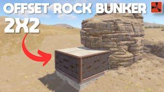 RUST - OFFSET ROCK BUNKER (2X2) - 2024 New Rust Base Design