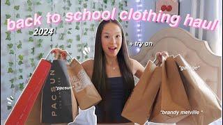 HUGE BACK TO SCHOOL CLOTHING HAUL *TRY ON HAUL* 2024!!!