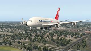 Landing With A380 Broken Landing Gears [XP11]