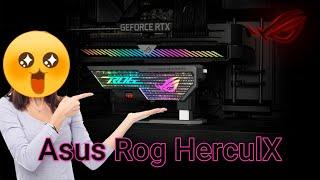 Asus Rog HerculX Graphics Card Holder Installation Video