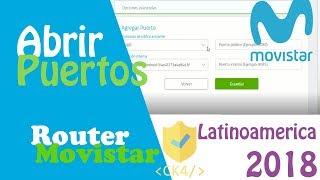 ABRIR PUERTOS de router MOVISTAR  2020