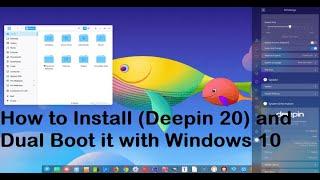 How to Install (Deepin 20) and DualBoot it with Windows 10 |Full Update 2020