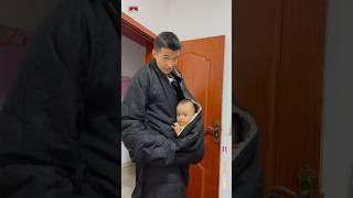 Tibetan young father carrying a baby.  #tibetan #youngdad #fatherlove #babyreels  #fatherdaughter