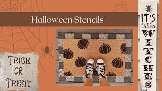 7 DIY Halloween Projects - Easy Stenciling Projects