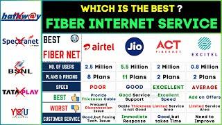 Best Fiber Broadband Internet Provider 2024️ACT vs Jio vs Airtel vs Excitel Connection in India