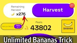 Banana Airdrop Unlimited Banana Trick | Banana Airdrop Harvest Details | Banana Airdrop Withdrawal