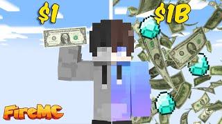 How I Became Richest Player In @PSD1 Server || Fire MC ||