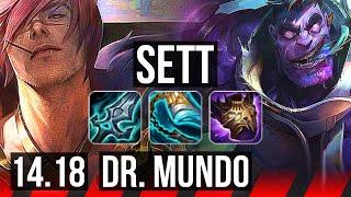 SETT vs DR. MUNDO (TOP) | 51k DMG, 6 solo kills | EUW Diamond | 14.18