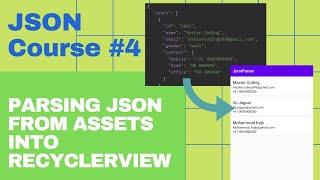 Parsing JSON from Assets into RecyclerView - [JSON Parsing Course #4]