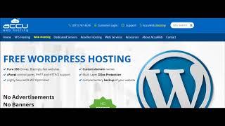 Accuwebhosting - Free Wordpress hosting