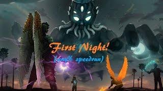 TERRARIA MOON LORD FIRST NIGHT SPEEDRUN!