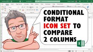 Excel Conditional Format Icon Set to Compare 2 Columns