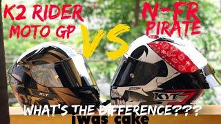 KYT NF-R Pirate vs k2 rider moto gp | RIDE TEST | FULL HELMET REVIEW | KYT HELMETS | TAGALOG