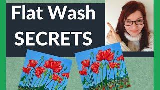 Watercolor Flat Wash (Professional Secrets Anyone Can Use!)