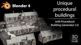 Setting up a custom style with Procedural Building Generator 2 (Blender 4.0)