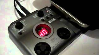 ZOOM G1X guitar multi effects pedal demo